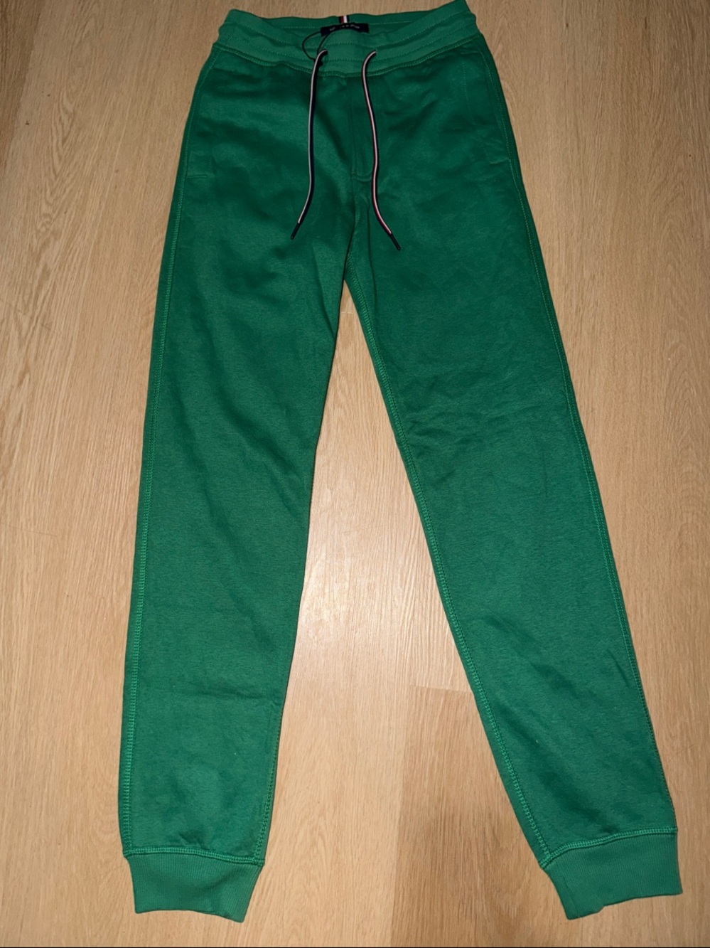 Tommy Hilfiger Emerald Green Jogger Pants with Signature Drawcord